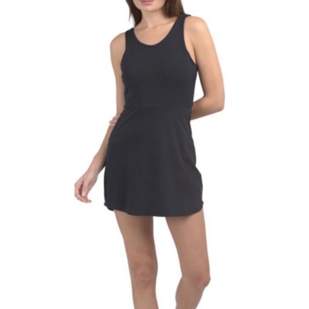 Peter Millar Black S Nova Athletic Black Dress Skort Golf Tennis Workout Dress